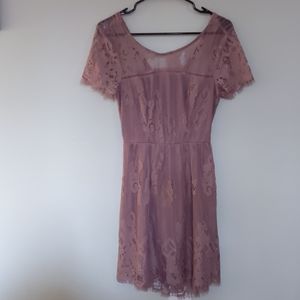 Mauve Lace Dress